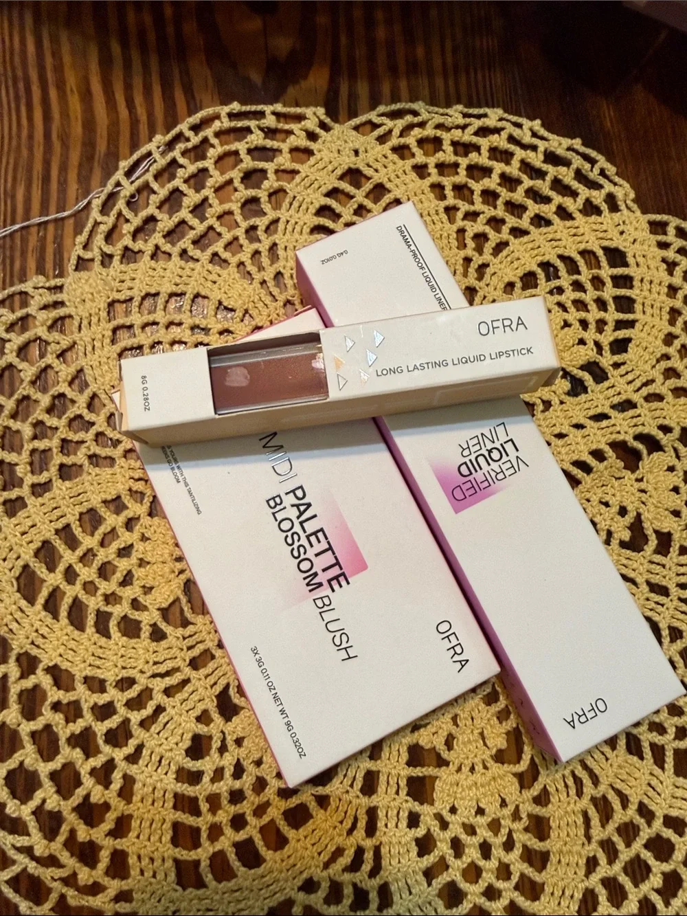 OFRA Blossom Pink Liquid Lipstick & Blush Set
